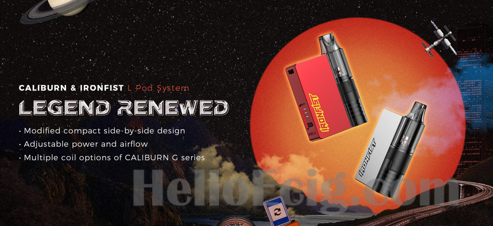 UWELL Released CALIBURN & IRONFIST L POD System